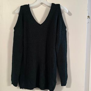 ❤️ $10 Flash Sale Ambiance Apparel Cold Shoulder Cable Knit Sweater